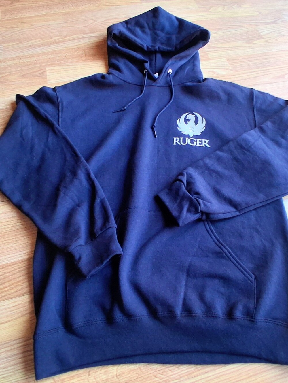 NWT Ruger Brand Mens Hoodie, Hooded Sweatshirt, Navy Blue